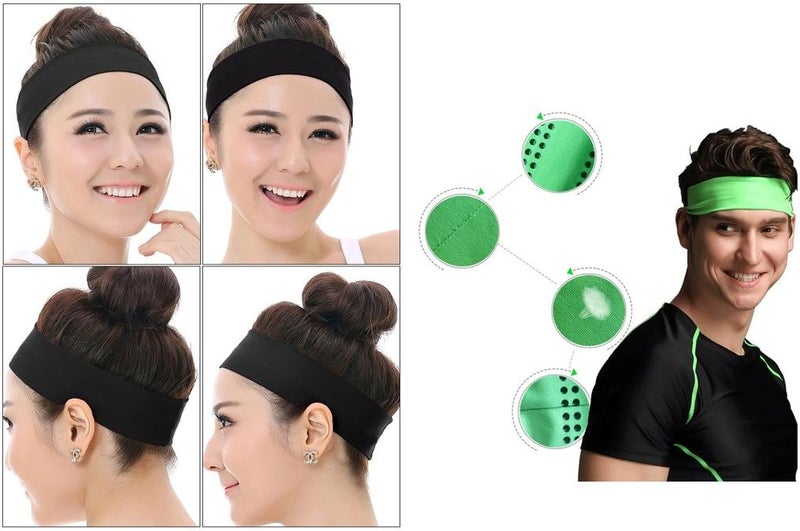 TRENDBOX 1 Set Colorful Yoga Fashion Stretchy Hairband Headband Hair Wrap Sweatband Elastic Sports Gym Dance Exercise Casual Wear - Image 2